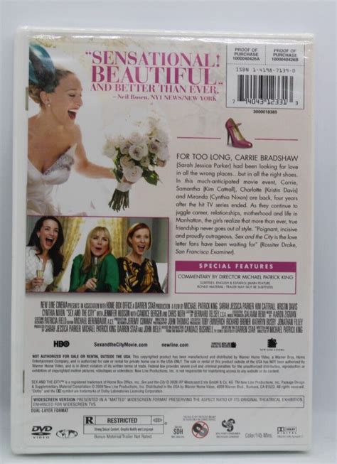 Sex And The City The Movie DVD Widescreen EBay