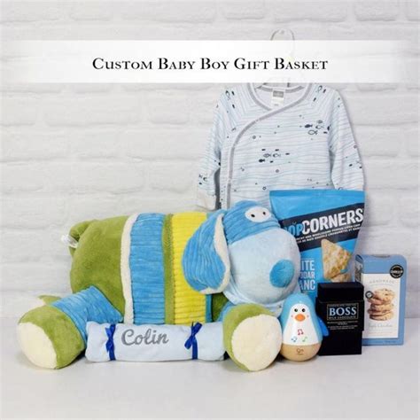 Custom Baby Boy Gift Basket - Hamilton Baskets - Hamilton Delivery