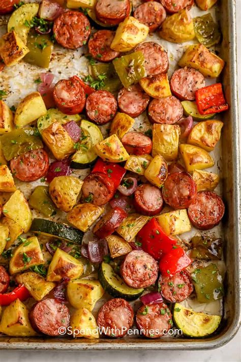 Oven Roasted Sausage And Potatoes Rice Recipe