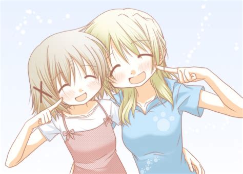 Two Best Friends Hugging Anime