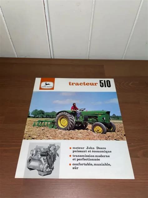 BROCHURE PROSPEKT PROSPECTUS TRACTEUR JOHN DEERE 510 Tractor Traktor Mc