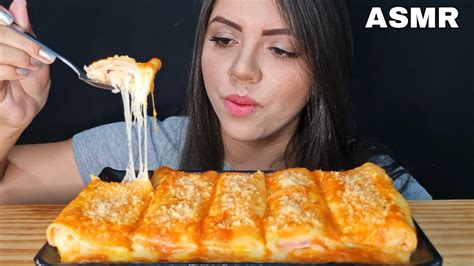 Asmr Comida Canelone De Presunto E Queijo Mukbang Brasil Sons De