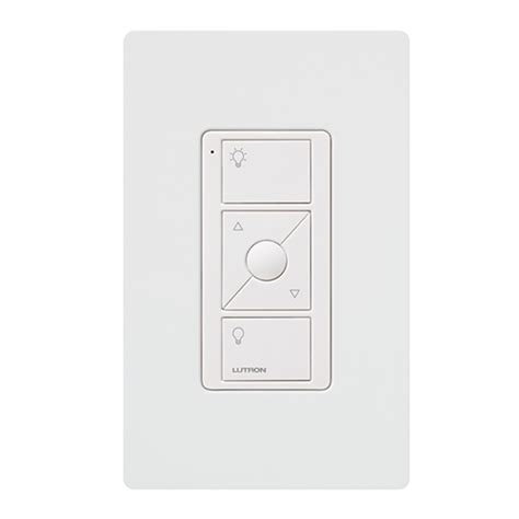 LUTRON PJ2 WALL WH L01 PICO WITH FACEPLATE WALLMNT KIT WHT