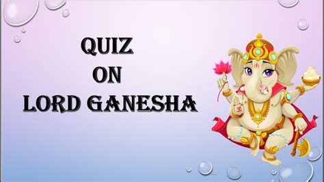 Lord Ganesha Quiz Quiz On Ganesha In English Gk On Lord Ganesha