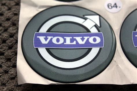 Rare VOLVO 60mm Alloy Wheel Center Cap Cover Logo Sticker Set EBay