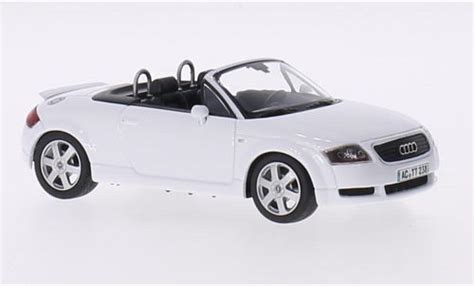 Miniature Audi Tt Minichamps Roadster Blanche Voiture