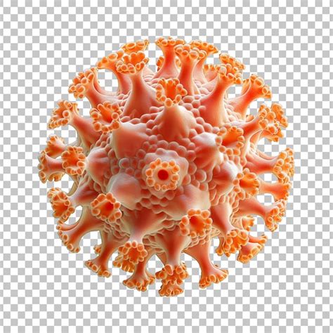 Premium Psd Virus Isolated On Transparent Background