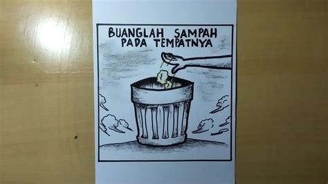 28 Ini Gambar Poster Membuang Sampah Pada Tempatnya Terkeren Homposter