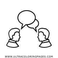 Conversation Coloring Page Ultra Coloring Pages