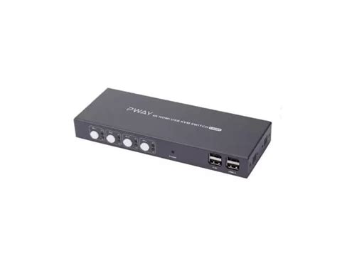 Selector De Video Kvm Hdmi Usb 4x1 Ultra Hd 4k 30hz Pway Compukaed