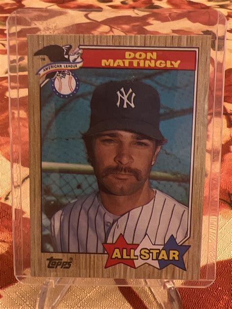 Topps All Star Don Mattingly Yankees Card Ebay