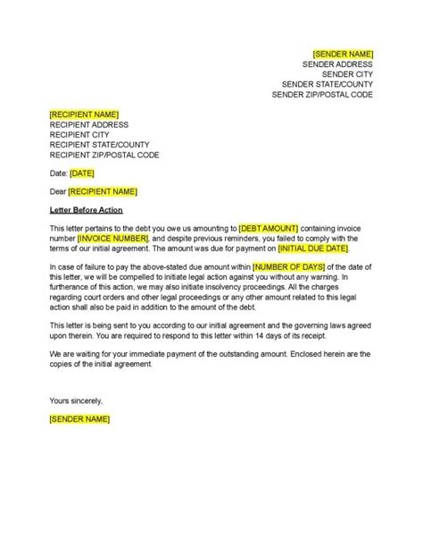 Sample Final Demand Letter Before Legal Action