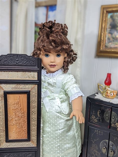 Meet Tabitha A Ooak Custom Colonial Ag Doll With Pale Green Colonial