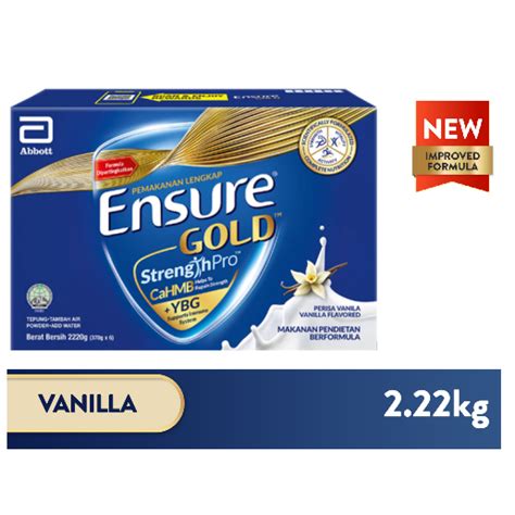 ENSURE Gold Vanilla Wheat 2 4kg 2 22kg Shopee Malaysia