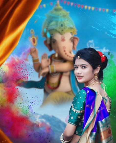 Ganesh Chaturthi Photo Editing Background