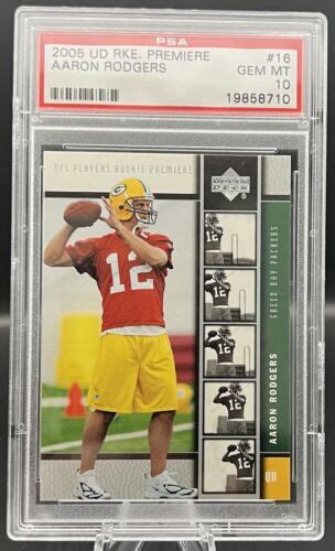 Upper Deck Rookie Premiere Aaron Rodgers Rc Rookie Card Psa