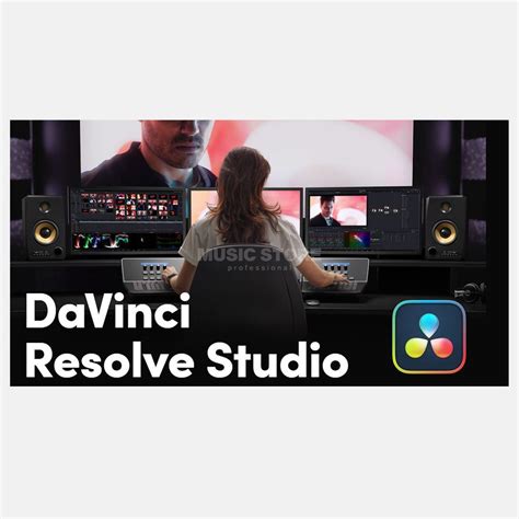 Black Magic Design DaVinci Resolve Studio Code Letter MUSIC STORE