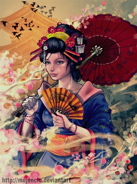 Geisha 15 By Mojoncio On DeviantART Geisha Artwork Geisha Tattoo