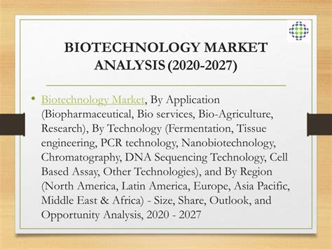 Ppt Biotechnology Market Analysis Powerpoint Presentation