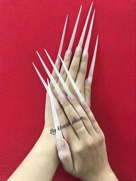 Top Extreme Nail Art Sharp Nails Pointed Nails Long Acrylic Nails