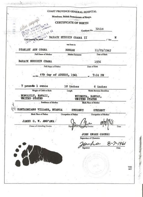 Lucas Smith Kenyan Birth Certificate The Post And Email