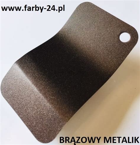 Polyester Pulverbeschichtung Farbe Braun Metallic Feinstruktur Matt P