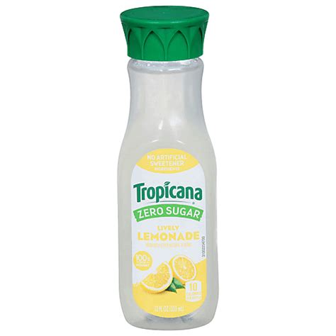 Tropicana Lemonade Zero Sugar Lively 12 Fl Oz Shop Jumbo Foods