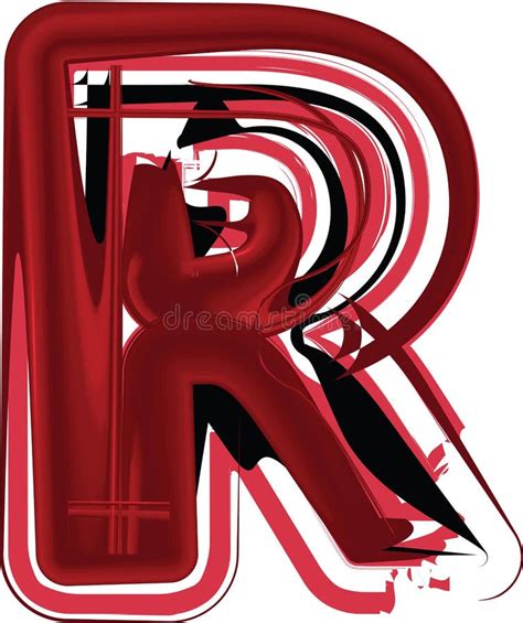 Abstract Letter R Stock Vector Illustration Of Graphic 106789375