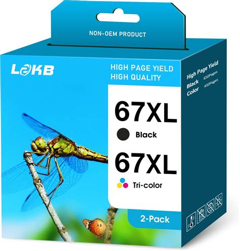 Buy 67xl Ink Cartridges Black Color Combo Pack Compatible For Hp Ink 67 Hp 67xl Work With Hp