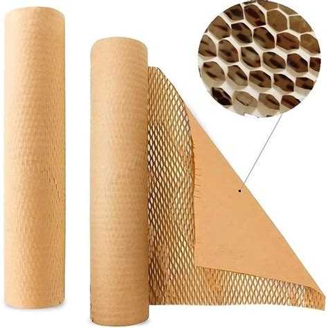 De Rouleaux De Papier Kraft En Nid Dabeille Emballage Cologique