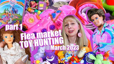 Part 1 Vintage TOY HUNTING At Flea Market March 2023 90s Barbie Dolls