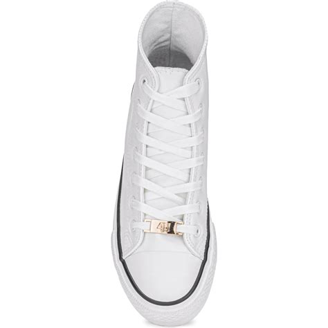 Zapatilla Just4u Dama Zb 80429 Blanco Platanitos