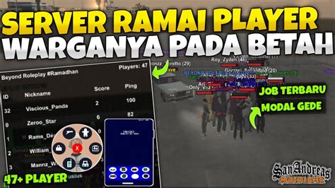 SERVER GTA SAMP RAMAI PLAYER WARGANYA PADA BETAH REVIEW SERVER SAMP