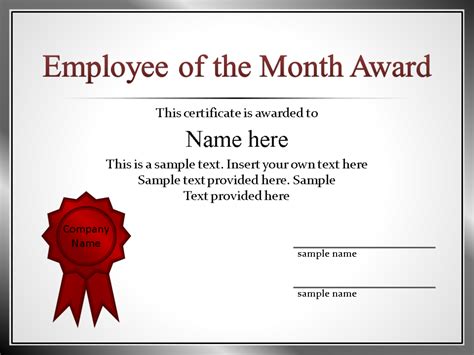 Employee Recognition Template Powerpoint Pptx Powerpoint