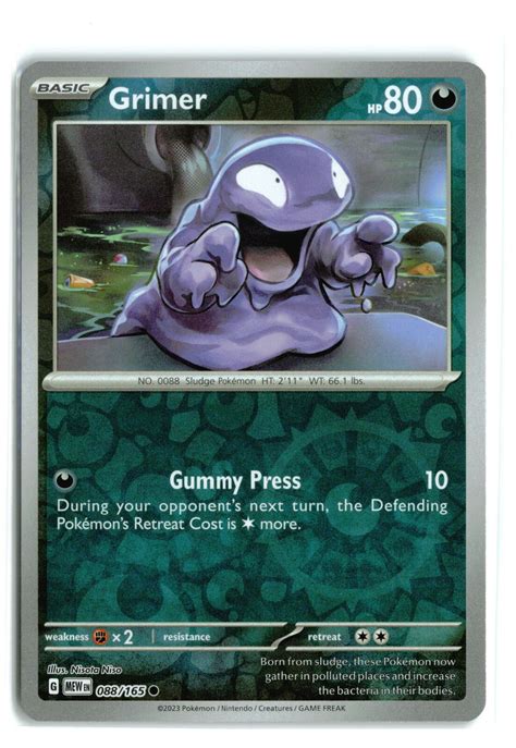 Grimer Reverse Holo Pokemon Tcg Nm Lp Ebay