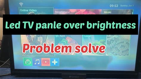 Sansui Inch Led Tv White Display Problem Solution Sansui Led Tv