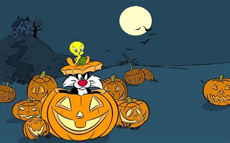 Download Looney Tunes Halloween Wallpaper | Wallpapers.com