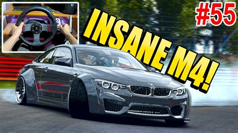 Insane Bmw M4 F80 Widebody Liberty Walk By Mlz Assetto Corsa W Logitech G27 Wheel Cam 55