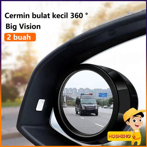 Jual HOSHINO2PCSKaca Cembung Spion Spion Bulat Kecil Mobil Universal