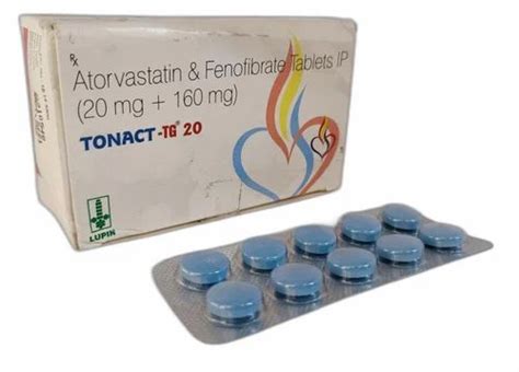 Atorvastatin Fenofibrate Tonact Tablets Mg At Box In Vadodara