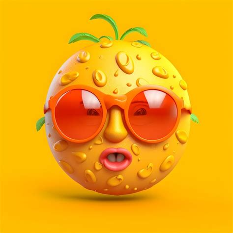 Un Personnage De Dessin Animé Avec Des Lunettes De Soleil Et Un Visage