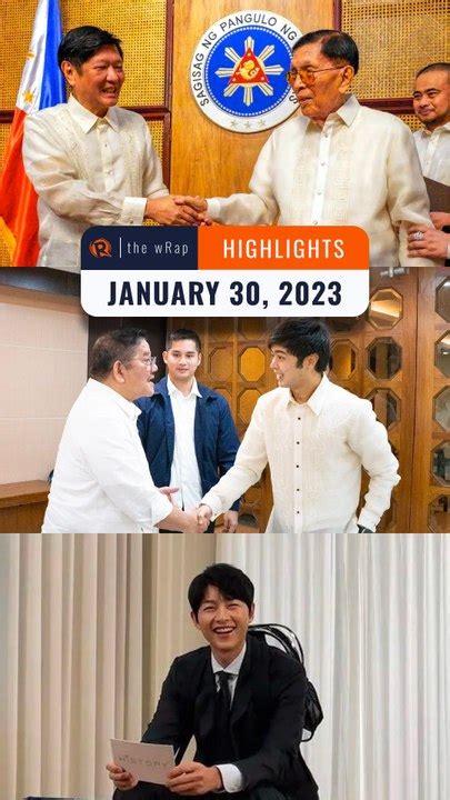 Rappler S Highlights Enrile On Icc Vinny Marcos And Song Joong Ki January 30 2023 The