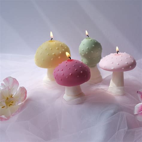 Mushroom Candle Mushroom Decor Candle Cottagecore Home Decor Mushroom