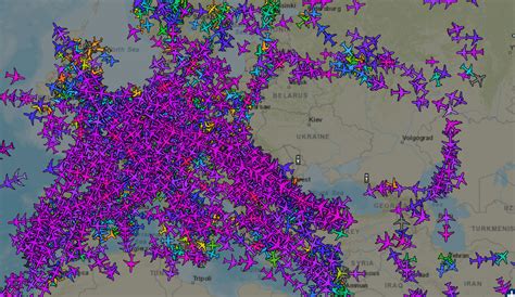 Flight Tracking Sites Show Empty Airspace Over Ukraine And Its Border