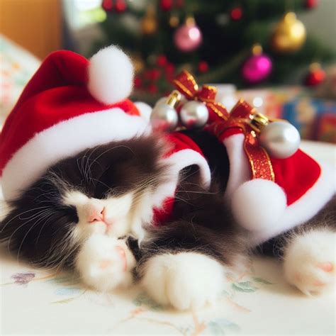 Ai Oluşturuldu Yavru Kedi Noel Pixabay de ücretsiz resim Pixabay