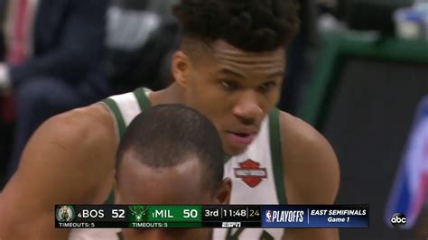 Giannis Antetokounmpo All Game Actions Boston Celtics Vs