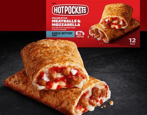 HOT POCKETS Italian Style Meatballs Mozzarella In A Garlic Buttery Crust El Mejor Nido