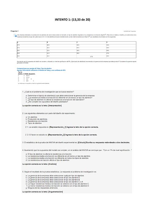 Autoevaluación 3 Semana 3 Estadística Aplicada 2 INTENTO 1 13