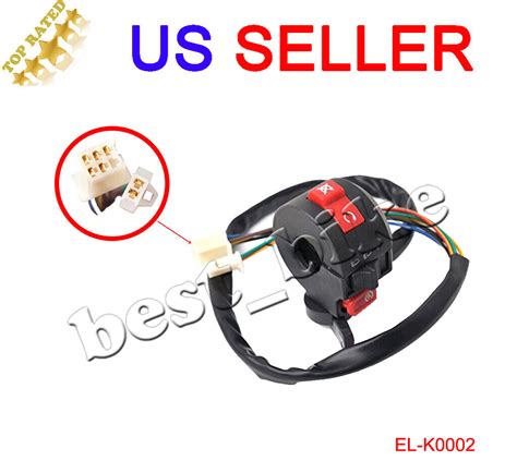 3 Function Left Kill Starter Choke Light Switch 50 110cc 125cc ATV Quad