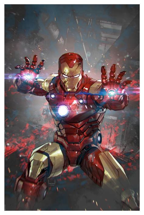 Invincible Iron Man Fine Art Print By Kael Ngu Arte De Ironman